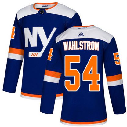 Adidas New York Islanders #54 Oliver Wahlstrom Blue Alternate Authentic Stitched Youth NHL Jersey