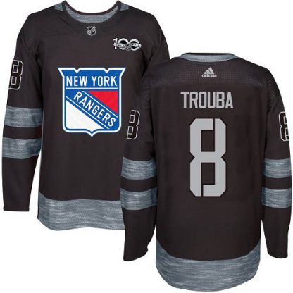 Adidas New York Rangers #8 Jacob Trouba Black 1917-2017 100th Anniversary Stitched NHL Jersey