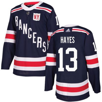 Adidas New York Rangers #13 Kevin Hayes Navy Blue Authentic 2018 Winter Classic Stitched NHL Jersey