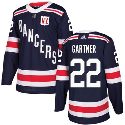 Adidas New York Rangers #22 Mike Gartner Navy Blue Authentic 2018 Winter Classic Stitched NHL Jersey