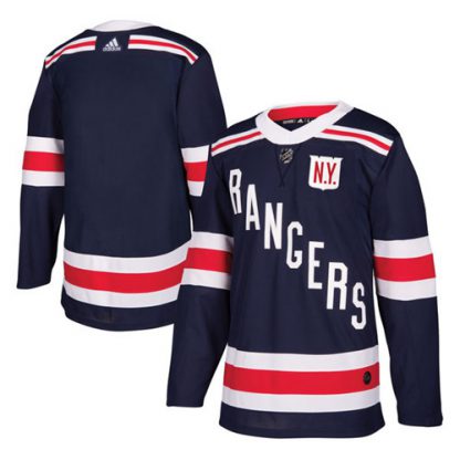 Adidas New York Rangers Blank Navy Blue Authentic 2018 Winter Classic Stitched NHL Jersey