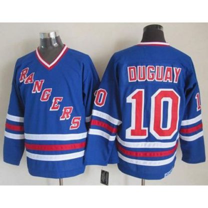 New York Rangers #10 Ron Duguay Blue CCM Heroes of Hockey Alumni Stitched NHL Jersey