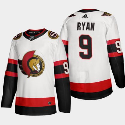 Ottawa Ottawa Senators #9 Bobby Ryan Men's Adidas 2020-21 Authentic Player Away Stitched NHL Jersey White