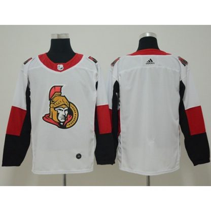 Adidas Ottawa Senators Blank White Road Authentic Stitched NHL Jersey