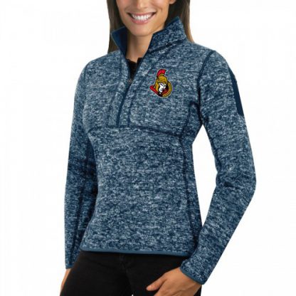 Ottawa Ottawa Senators Antigua Women's Fortune 1/2-Zip Pullover Sweater Royal