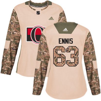 Adidas Ottawa Senators #63 Tyler Ennis Camo Authentic 2017 Veterans Day Women's Stitched NHL Jersey
