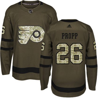 Adidas Philadelphia Flyers #26 Brian Propp Green Salute to Service Stitched NHL Jersey