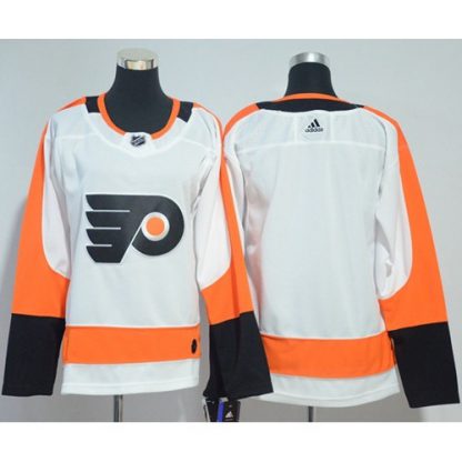Adidas Philadelphia Flyers Blank White Road Authentic Women's Stitched NHL Jersey