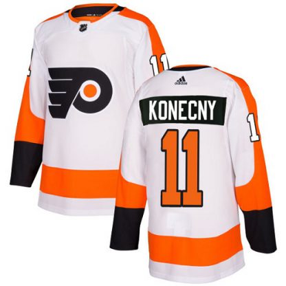 Adidas Philadelphia Flyers #11 Travis Konecny White Road Authentic Stitched NHL Jersey
