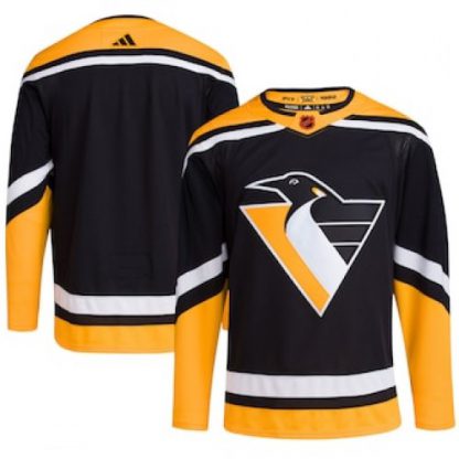 Pittsburgh Pittsburgh Penguins Blank Men's adidas Reverse Retro 2.0 Authentic Player Jersey - Black