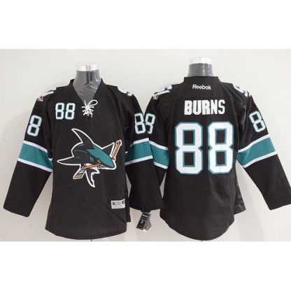 San Jose Sharks #88 Brent Burns Black Stitched NHL Jersey