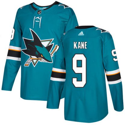 Adidas San Jose Sharks #9 Evander Kane Teal Home Authentic Stitched NHL Jersey
