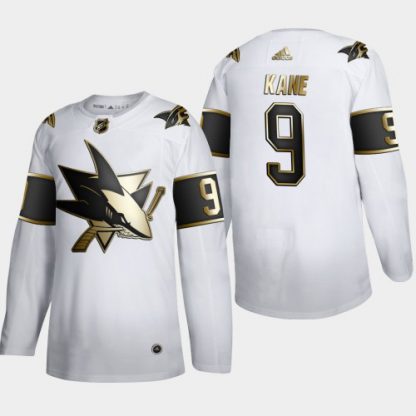 San Jose San Jose Sharks #9 Evander Kane Men's Adidas White Golden Edition Limited Stitched NHL Jersey
