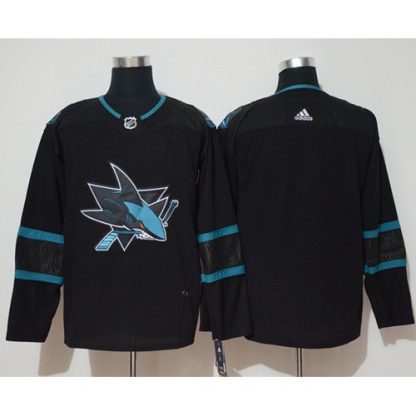 Adidas San Jose Sharks Blank Black Alternate Authentic Stitched NHL Jersey