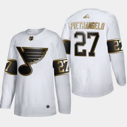 St. Louis St. Louis Blues #27 Alex Pietrangelo Men's Adidas White Golden Edition Limited Stitched NHL Jersey