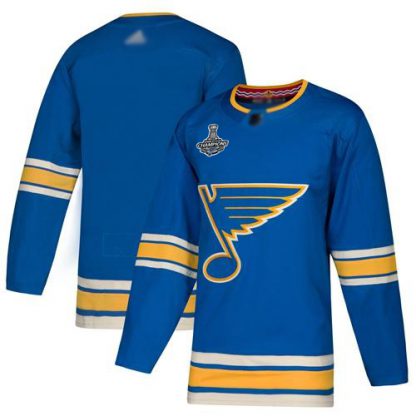 Adidas St. Louis Blues Blank Blue Alternate Authentic Stanley Cup Champions Stitched NHL Jersey