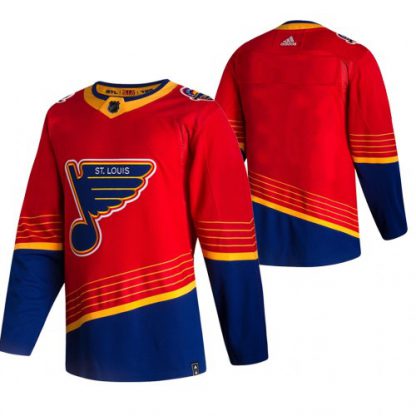St. Louis St. Louis Blues Blank Red Men's Adidas 2020-21 Reverse Retro Alternate NHL Jersey