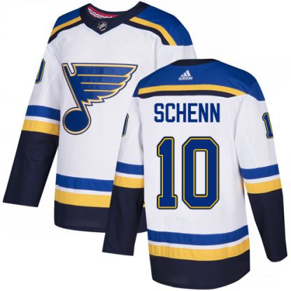 Adidas St. Louis Blues #10 Brayden Schenn White Road Authentic Stitched Youth NHL Jersey