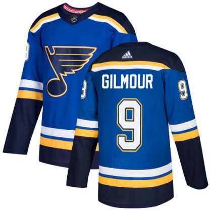 Adidas St. Louis Blues #9 Doug Gilmour Blue Home Authentic Stitched NHL Jersey