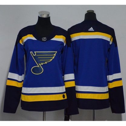 Adidas St. Louis Blues Blank Blue Home Authentic Women's Stitched NHL Jersey
