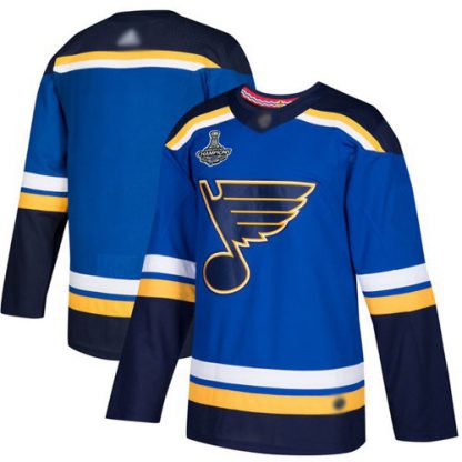 Adidas St. Louis Blues Blank Blue Home Authentic Stanley Cup Champions Stitched Youth NHL Jersey