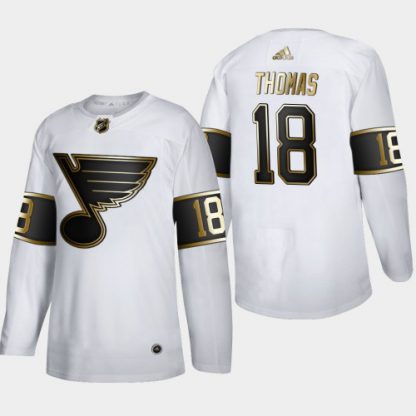 St. Louis St. Louis Blues #18 Robert Thomas Men's Adidas White Golden Edition Limited Stitched NHL Jersey
