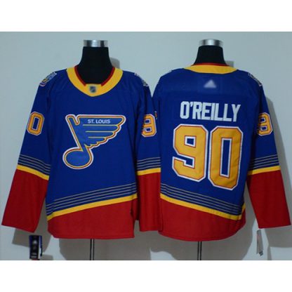 Adidas St. Louis Blues #90 Ryan O'Reilly Blue/Red Authentic 2019 Heritage Stitched NHL Jersey