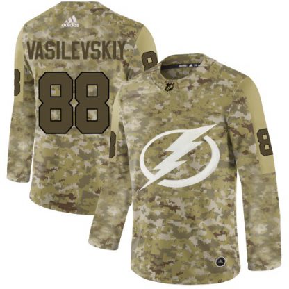 Adidas Tampa Bay Lightning #88 Andrei Vasilevskiy Camo Authentic Stitched NHL Jersey