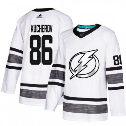 Adidas Tampa Bay Lightning #86 Nikita Kucherov White Authentic 2019 All-Star Stitched NHL Jersey