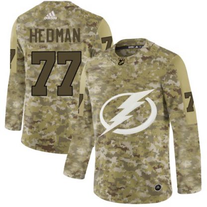 Adidas Tampa Bay Lightning #77 Victor Hedman Camo Authentic Stitched NHL Jersey