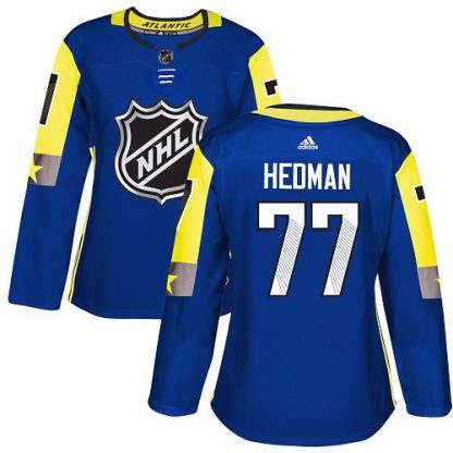 Adidas Tampa Bay Lightning #77 Victor Hedman Royal 2018 All-Star Atlantic Division Authentic Women's Stitched NHL Jersey