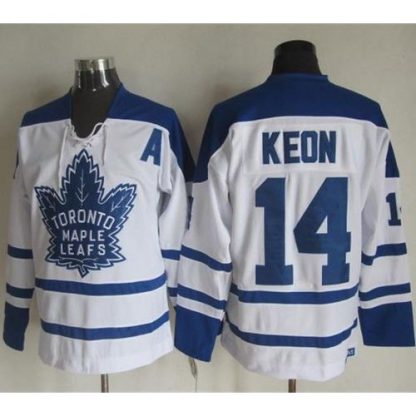 Toronto Maple Leafs #14 Dave Keon White CCM Throwback Winter Classic Stitched NHL Jersey