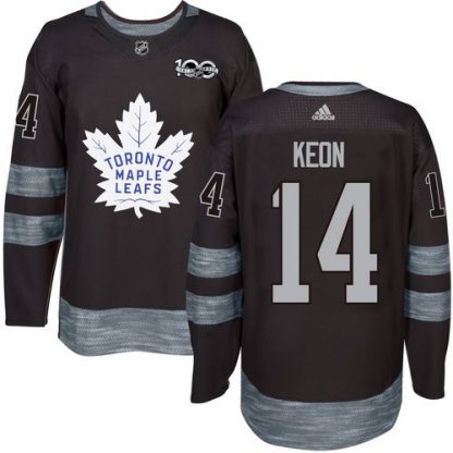 Adidas Toronto Maple Leafs #14 Dave Keon Black 1917-2017 100th Anniversary Stitched NHL Jersey