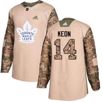 Adidas Toronto Maple Leafs #14 Dave Keon Camo Authentic 2017 Veterans Day Stitched NHL Jersey