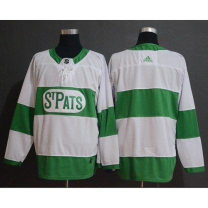 Adidas Toronto Maple Leafs Blank White Authentic St. Pats Stitched NHL Jersey