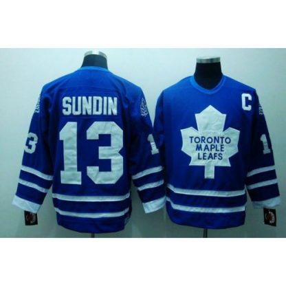 Toronto Maple Leafs #13 Mats Sundin Stitched Blue CCM Throwback NHL Jersey