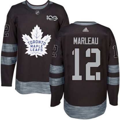 Adidas Toronto Maple Leafs #12 Patrick Marleau Black 1917-2017 100th Anniversary Stitched NHL Jersey