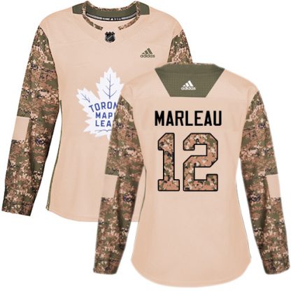 Adidas Toronto Maple Leafs #12 Patrick Marleau Camo Authentic 2017 Veterans Day Women's Stitched NHL Jersey