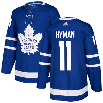 Adidas Toronto Maple Leafs #11 Zach Hyman Blue Home Authentic Stitched NHL Jersey