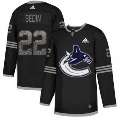 Adidas Vancouver Canucks #22 Daniel Sedin Black Authentic Classic Stitched NHL Jersey