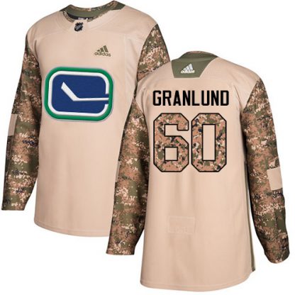 Adidas Vancouver Canucks #60 Markus Granlund Camo Authentic 2017 Veterans Day Stitched NHL Jersey