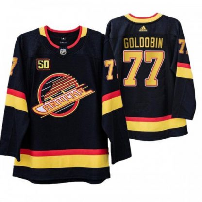 Vancouver Vancouver Canucks #77 Nikolay Goldobin 50th Anniversary Skate 2019-20 Jersey