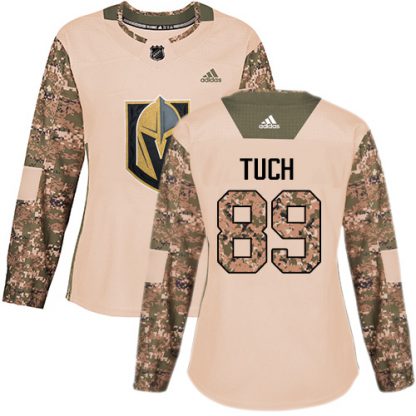 Adidas Vegas Golden Knights #89 Alex Tuch Camo Authentic 2017 Veterans Day Women's Stitched NHL Jersey