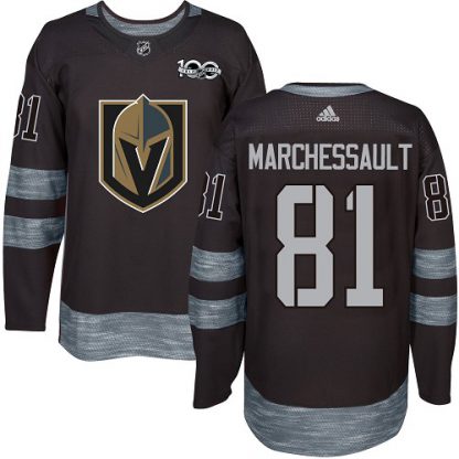 Adidas Vegas Golden Knights #81 Jonathan Marchessault Black 1917-2017 100th Anniversary Stitched NHL Jersey
