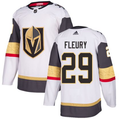 Adidas Vegas Golden Knights #29 Marc-Andre Fleury White Road Authentic Stitched NHL Jersey