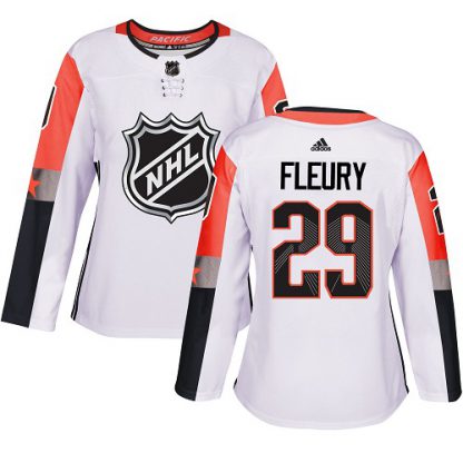 Adidas Vegas Golden Knights #29 Marc-Andre Fleury White 2018 All-Star Pacific Division Authentic Women's Stitched NHL Jersey