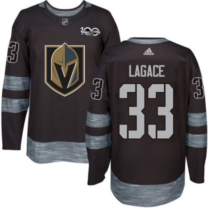 Adidas Vegas Golden Knights #33 Maxime Lagace Black 1917-2017 100th Anniversary Stitched NHL Jersey
