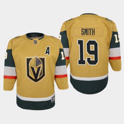 Vegas Vegas Golden Knights #19 Reilly Smith Youth 2020-21 Player Alternate Stitched NHL Jersey Gold