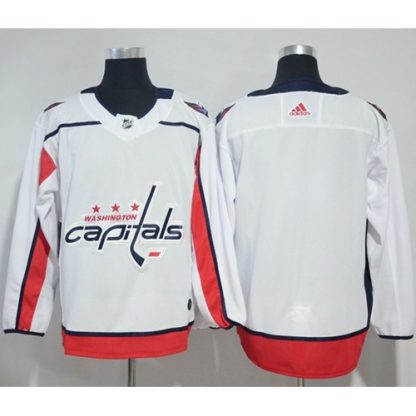 Adidas Washington Capitals Blank White Road Authentic Stitched NHL Jersey
