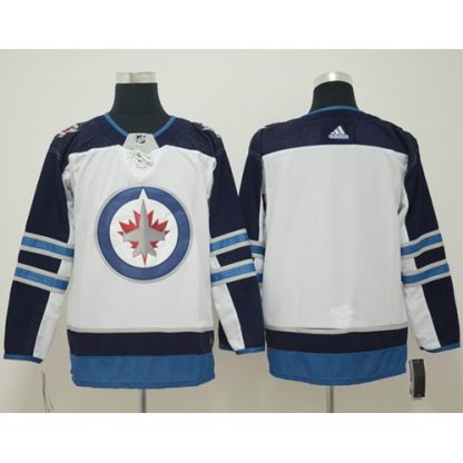 Adidas Winnipeg Jets Blank White Road Authentic Stitched NHL Jersey